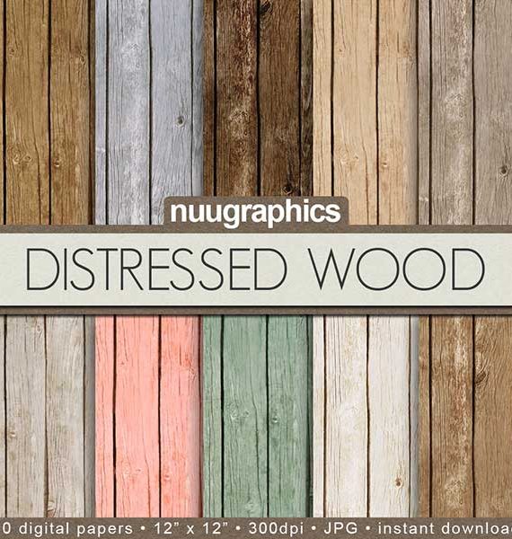 Wood Scrapbook Paper