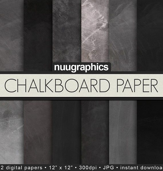 Chalkboard Scrapbook Paper